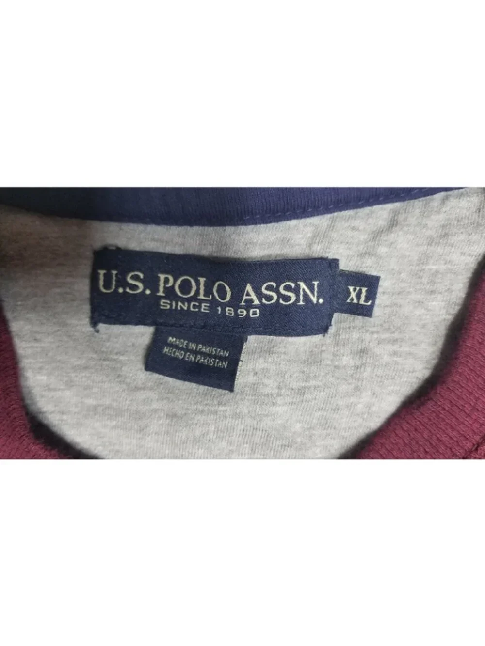 U.S. Polo Assn. Long Sleeve Thermal Henley Button Pullover Sweater Men's XL